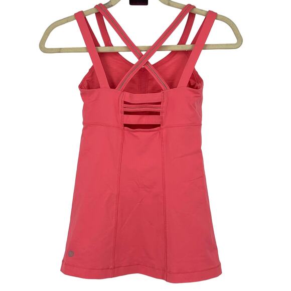 Lululemon Happy Strappy Tank in Pink Lemonade Size 4 - Picture 3 of 7